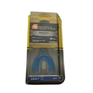 Shock Doctor Braces Strapped Mouthguard Adult Blue
